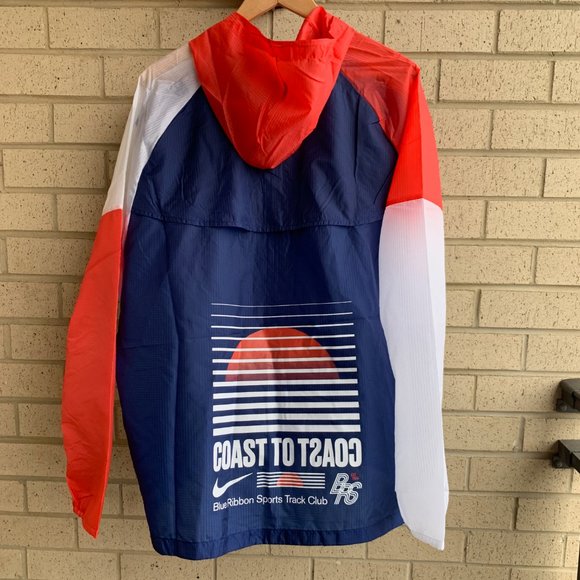 Nike Blue Ribbon Sports Blue Running Track Jacket